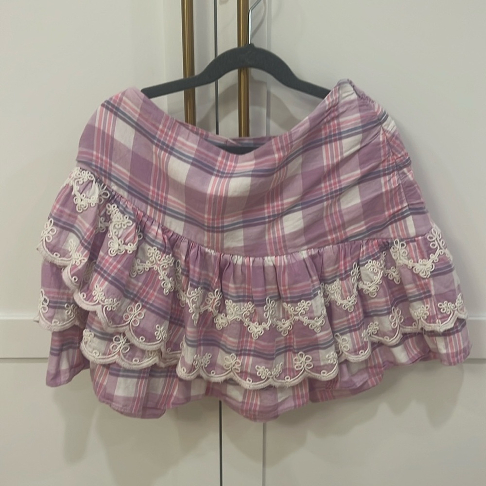 LoveShackFancy mini skirt